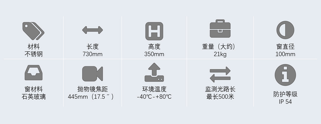 长光程臭氧在线监测设备发射器规格